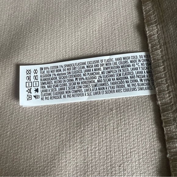 Forever 21 Cream Corduroy Shirt Dress Long Sleeve A-Line Exposed Buttons - Picture 12 of 12